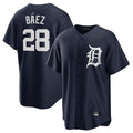 Punc D.Tigers #28 Javier B¨¢ez Player Navy Game Home Stitched Jerseys