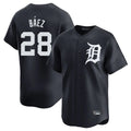 Punc D.Tigers #28 Javier B¨¢ez Player Navy Home Limited Game Stitched Jerseys
