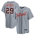 Punc D.Tigers #29 Tarik Skubal Player Gray Home Game Stitched Jerseys