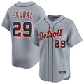 Punc D.Tigers #29 Tarik Skubal Player Gray Home Limited Stitched Jerseys