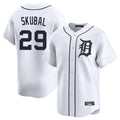 Punc D.Tigers #29 Tarik Skubal Player White Home Limited Stitched Jerseys