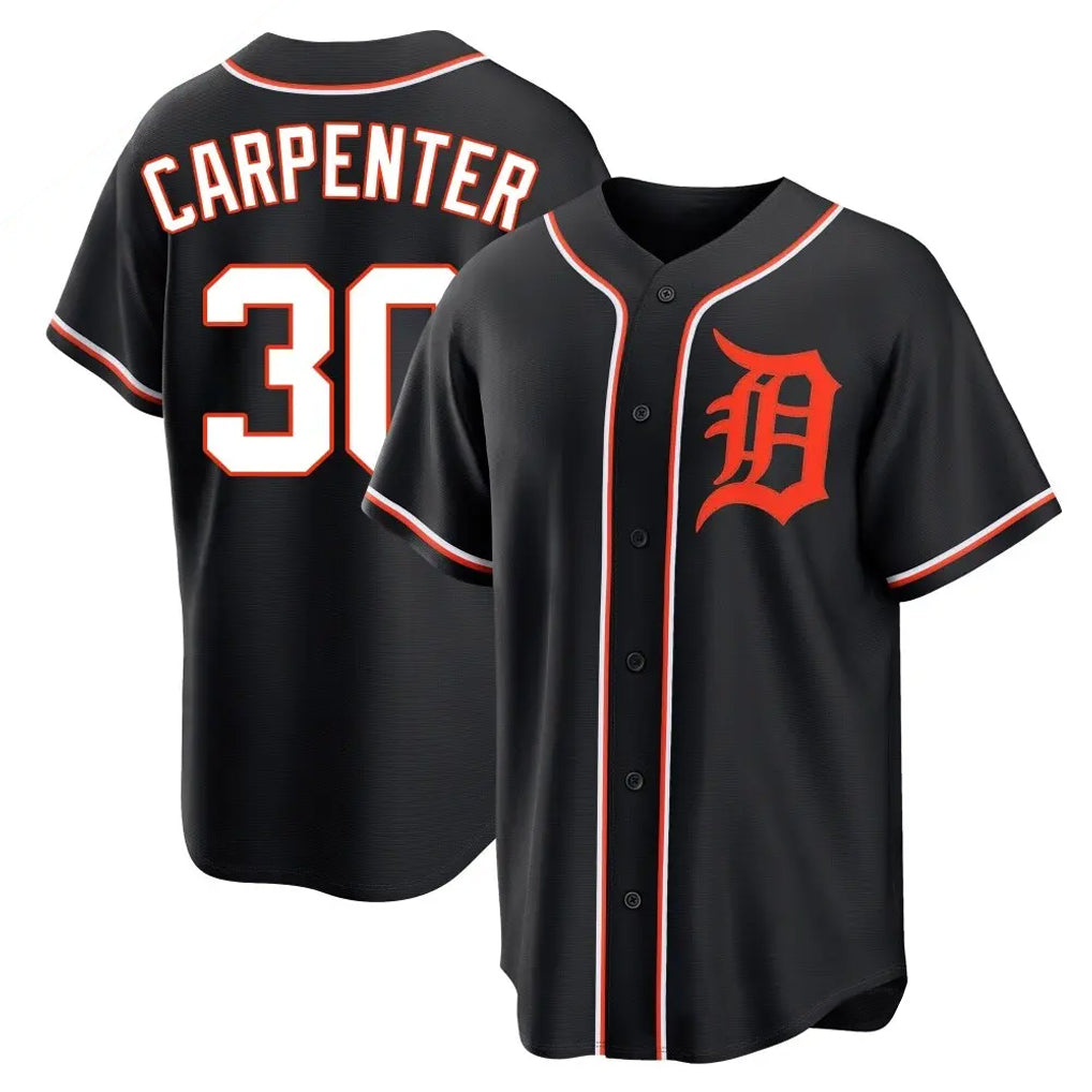 Punc D.Tigers #30 Kerry Carpenter Player Black Fashion Out Home Game Stitched Jerseys