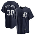 Punc D.Tigers #30 Kerry Carpenter Player Navy Game Home Stitched Jerseys