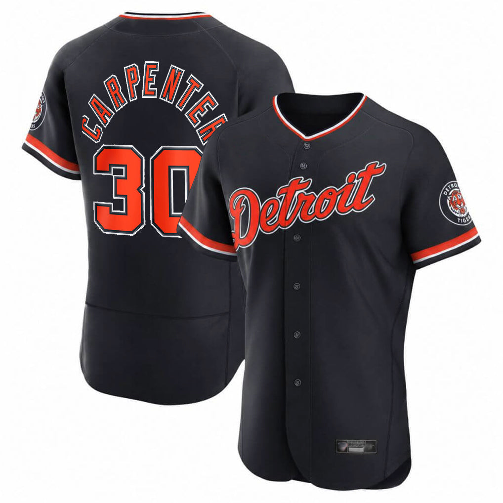 Punc D.Tigers #30 Kerry Carpenter Player Navy Limited Elite Home Game Stitched Jerseys