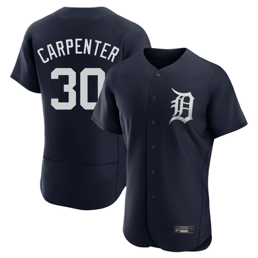 Punc D.Tigers #30 Kerry Carpenter Player Navy Limited Elite Home Stitched Jerseys