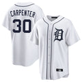 Punc D.Tigers #30 Kerry Carpenter Player White Home Game Stitched Jerseys