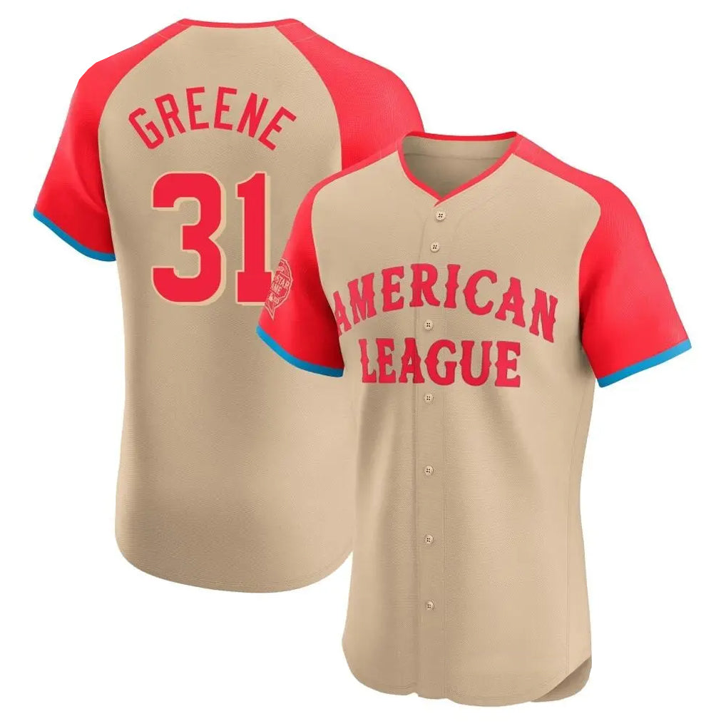 Punc D.Tigers #31 Riley Greene Player Cream American League All-Star Limited Elite Home Stitched Jerseys