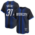 Punc D.Tigers #31 Riley Greene Player Navy City Connect Home Limited Stitched Jerseys