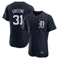 Punc D.Tigers #31 Riley Greene Player Navy Limited Elite Home Stitched Jerseys