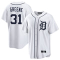 Punc D.Tigers #31 Riley Greene Player White Home Game Stitched Jerseys