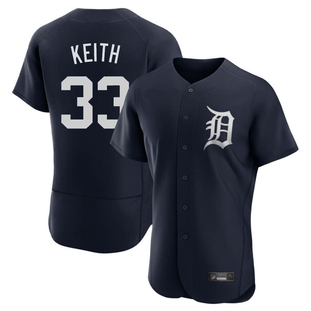 Punc D.Tigers #33 Colt Keith Player Navy Limited Elite Home Stitched Jerseys