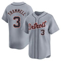 Punc D.Tigers #3 Alan Trammell Player Gray Home Limited Stitched Jerseys