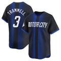 Punc D.Tigers #3 Alan Trammell Player Navy City Connect Home Limited Stitched Jerseys