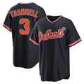 Punc D.Tigers #3 Alan Trammell Player Navy Home Game Stitched Jerseys