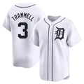 Punc D.Tigers #3 Alan Trammell Player White Home Limited Stitched Jerseys