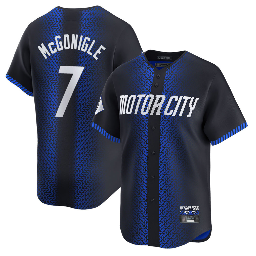 Punc D.Tigers #7 Kevin McGonigle Player Navy City Connect Home Limited Stitched Jerseys