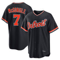 Punc D.Tigers #7 Kevin McGonigle Player Navy Home Game Stitched Jersey