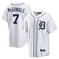 Punc D.Tigers #7 Kevin McGonigle Player White Home Game Stitched Jerseys
