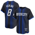 Punc D.Tigers #8 Matt Vierling Player Navy City Connect Home Limited Stitched Jerseys