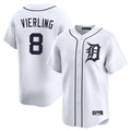 Punc D.Tigers #8 Matt Vierling Player White Home Limited Stitched Jerseys