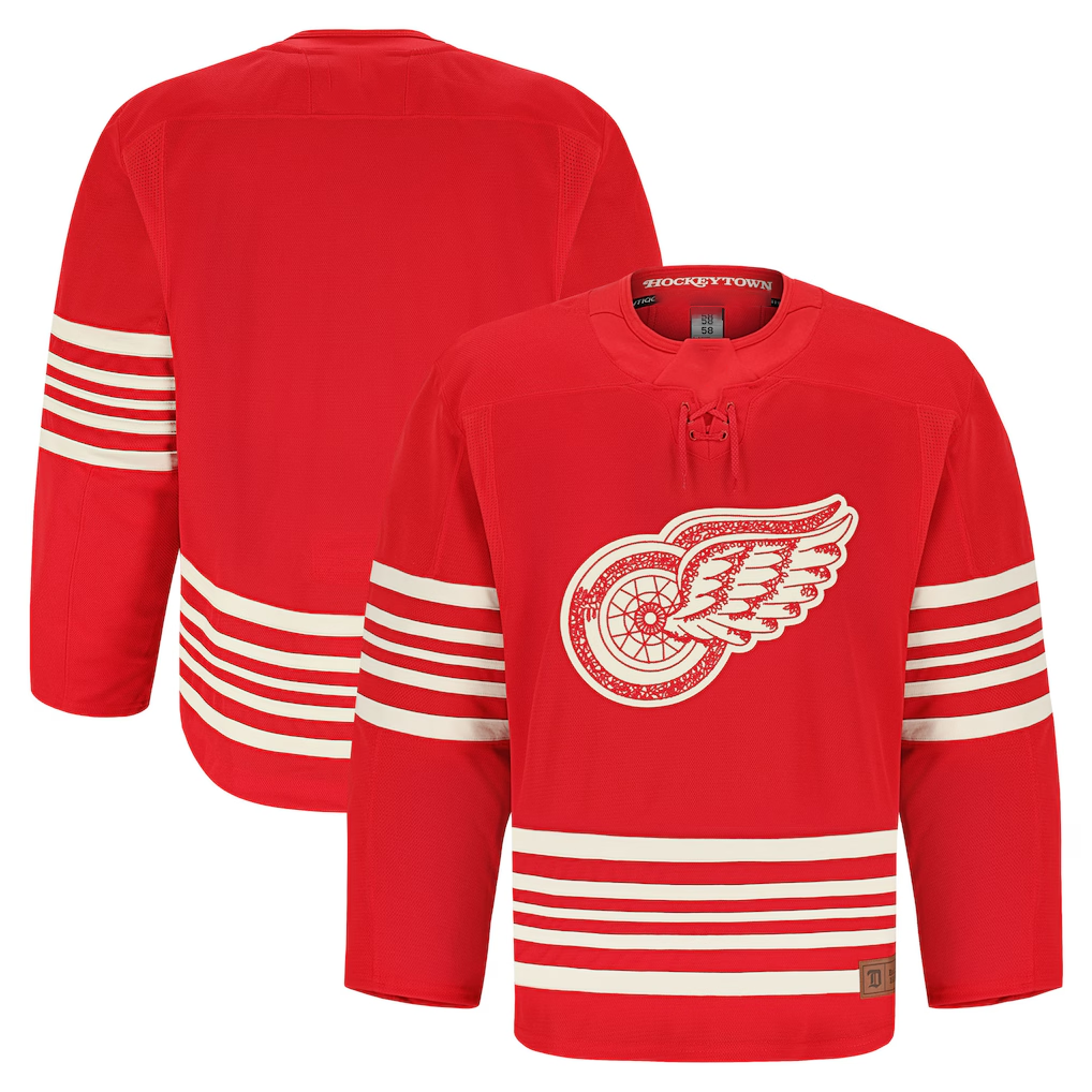 Punc D.Red wings Red Centennial Authentic Pro Jersey