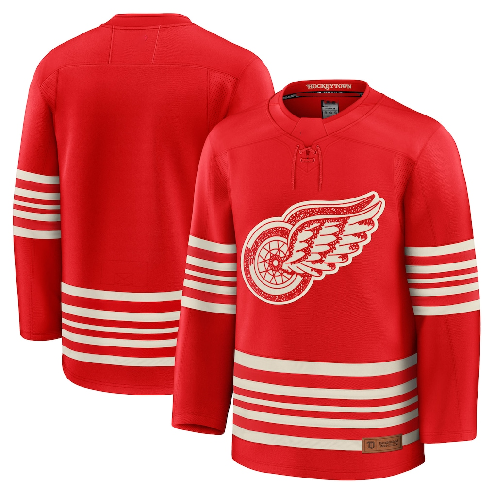 Punc D.Red wings Red Centennial Premium Jerseys