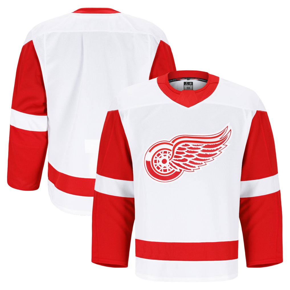Punc D.Red wings White Away Authentic Pro Jerseys