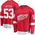 Punc D.Red wings #53 Moritz Seider Red Home Breakaway Player Jerseys