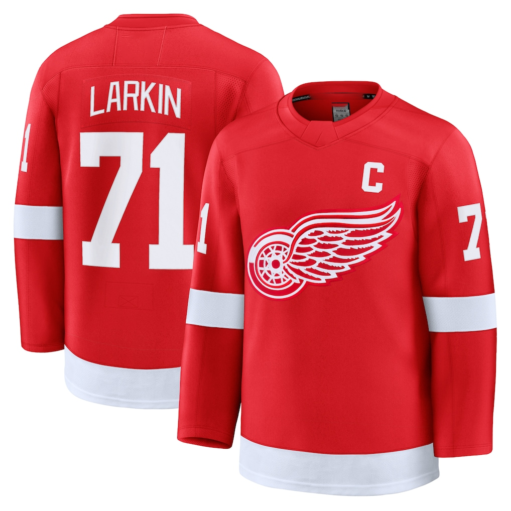 Punc D.Red wings #71 Dylan Larkin Red Home Premium Jerseys
