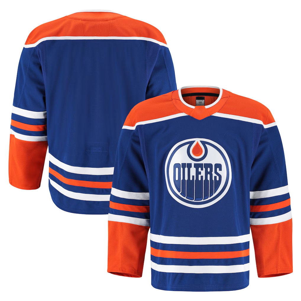 Punc E.Oilers Royal Home Authentic Pro Jerseys