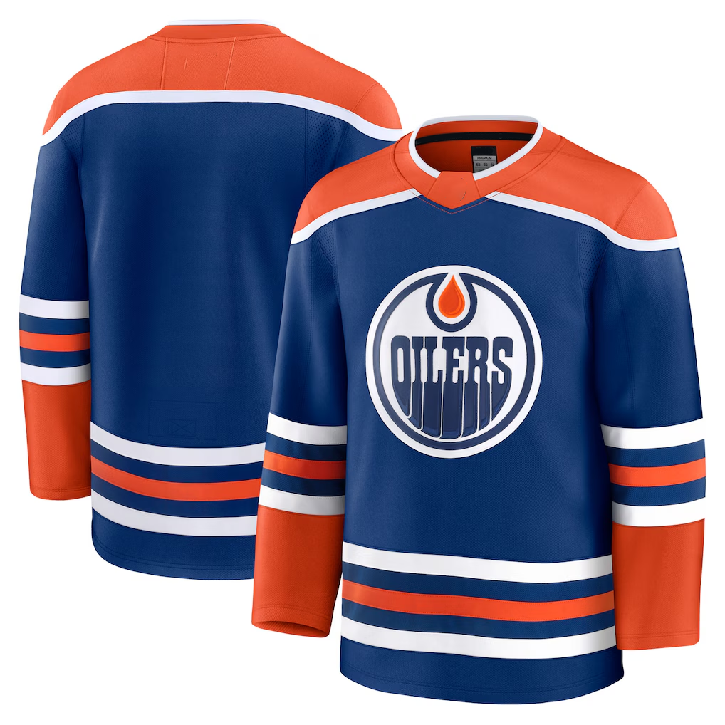 Punc E.Oilers Royal Home Premium Jerseys
