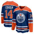 Punc E.Oilers #14 Mattias Ekholm Royal Home Breakaway Jerseys