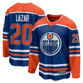 Punc E.Oilers #20 Curtis Lazar Royal Home Breakaway Jerseys