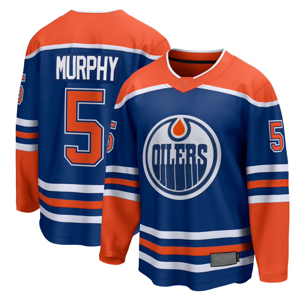 Punc E.Oilers #5 Connor Murphy Royal Home Breakaway Jerseys