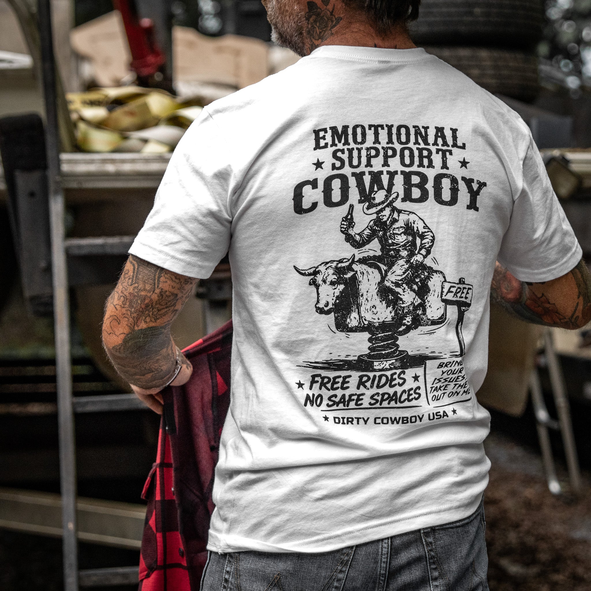Crovyie cheap jerseys Ordering Emotional Support Cowboy Men's T-Shirt