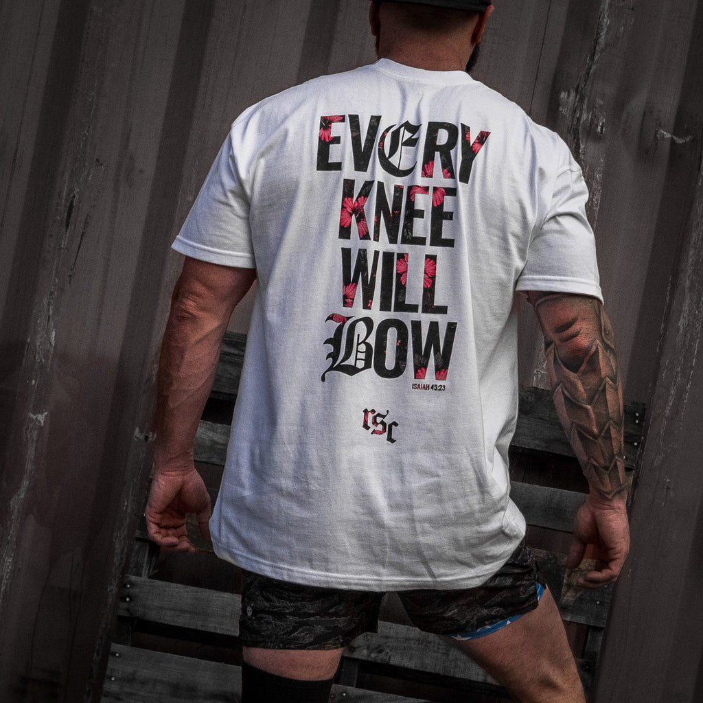 Crovyie cheap jerseys Ordering Every Knee Will Bow Men's Heavyweight T-Shirt