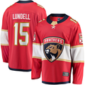 Punc F.Panthers F.Panthers #15 Anton Lundell Red Home Breakaway Player Jerseys