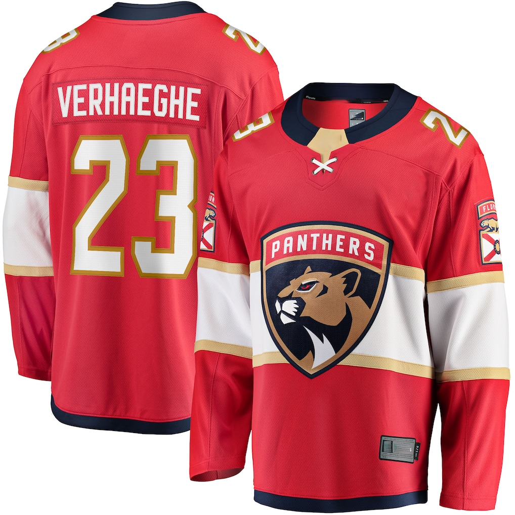 Punc F.Panthers #23 Carter Verhaeghe Red Home Breakaway Jerseys