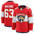 Punc F.Panthers #63 Brad Marchand Red Home Premium Jerseys