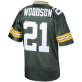 Punc GB.Packers 2010 #21 Charles Woodson Mitchell & Ness Green Authentic Throwback Retired Player Jersey Stitched Puhic