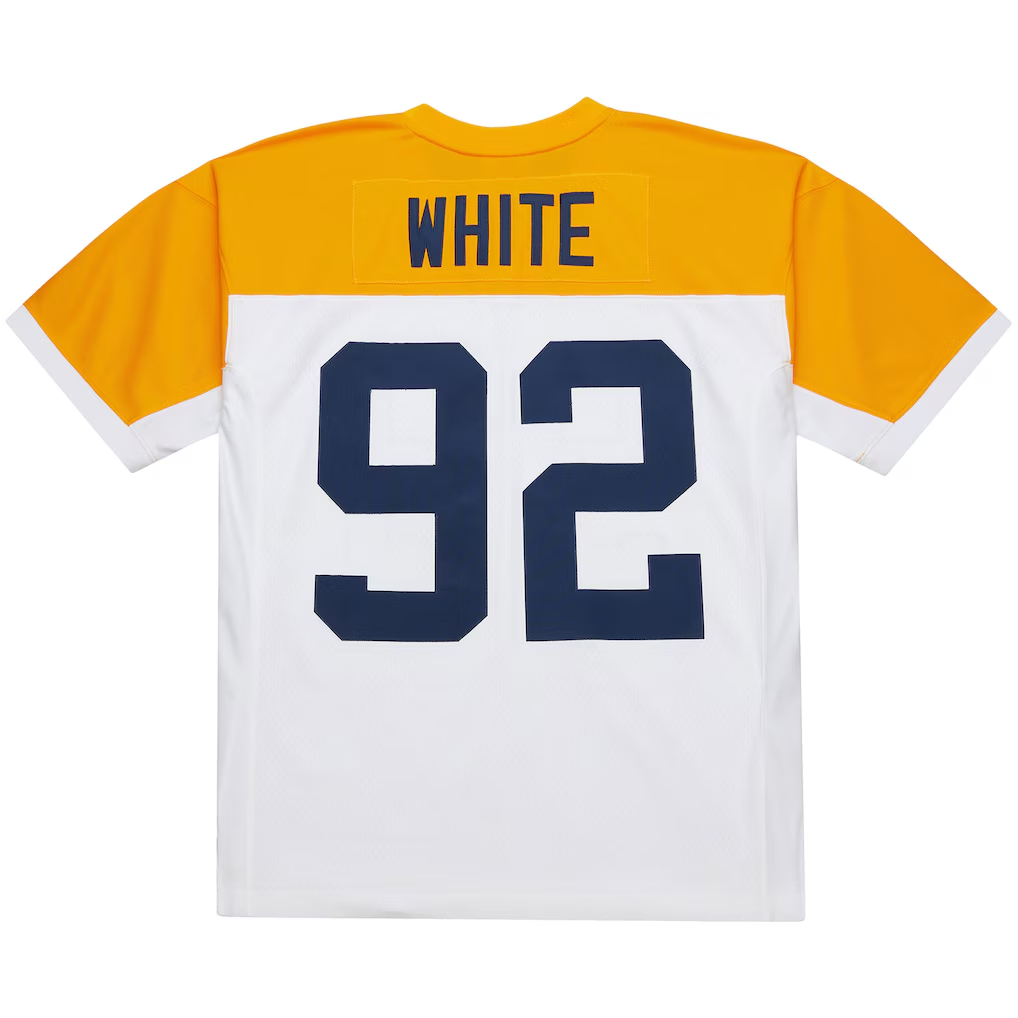 Punc GB.Packers 2010 #92 Reggie White Mitchell & Ness White 1994 Legacy Replica Stitched Puhic Jersey