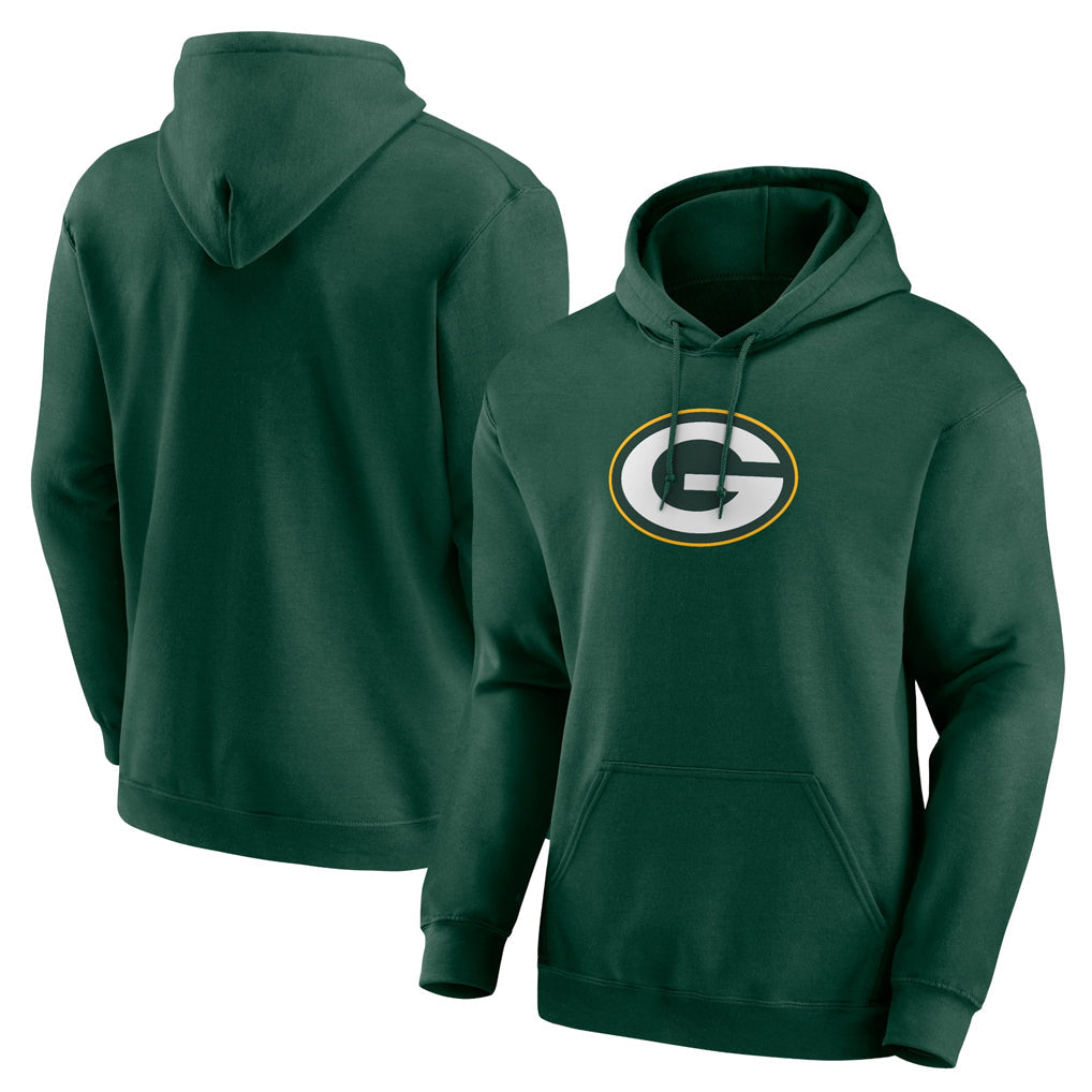 Punc GB.Packers Green Logo Pullover Hoodies Limited Game Blank Player Stitched Jerseys