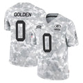 Punc GB.Packers #0 Matthew Golden Player Arctic Camo Salute To Service Limited Stitched Jerseys