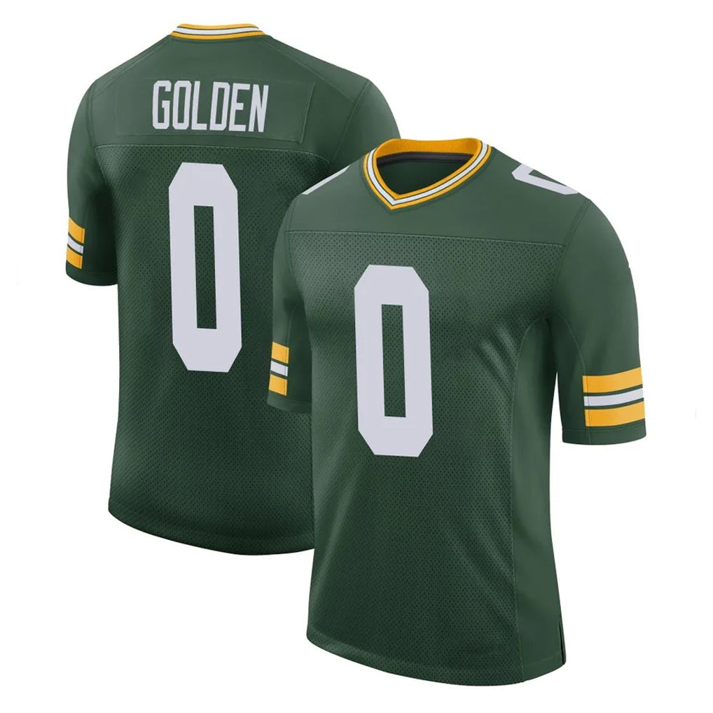 Punc GB.Packers #0 Matthew Golden Player Green Limited Classic Home Game Stitched Jerseys