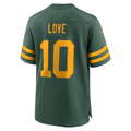 Punc GB.Packers #10 Jordan Love Green Alternate Game Stitched Jerseys