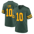 Punc GB.Packers #10 Jordan Love Player Green Alternate Home Game Stitched Jerseys