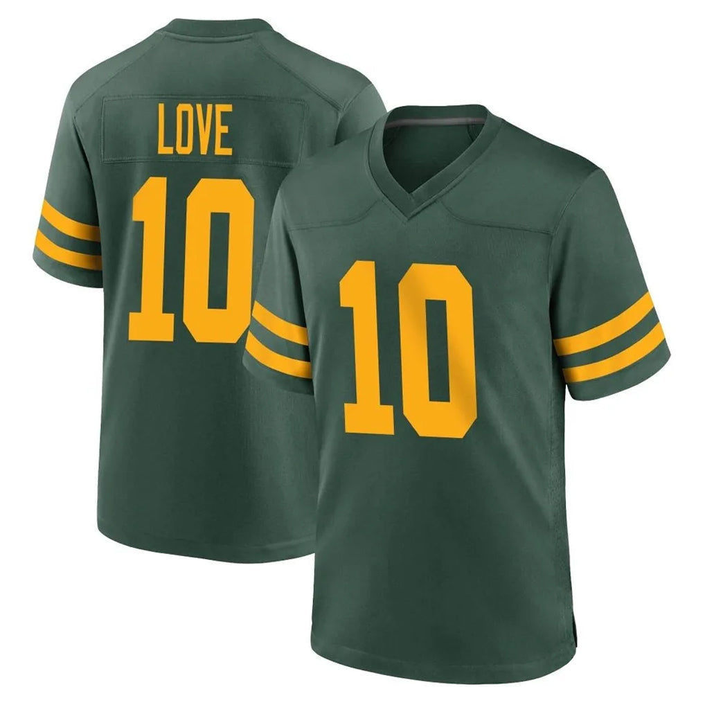 Punc GB.Packers #10 Jordan Love Player Green Alternate Home Game Stitched Jerseys