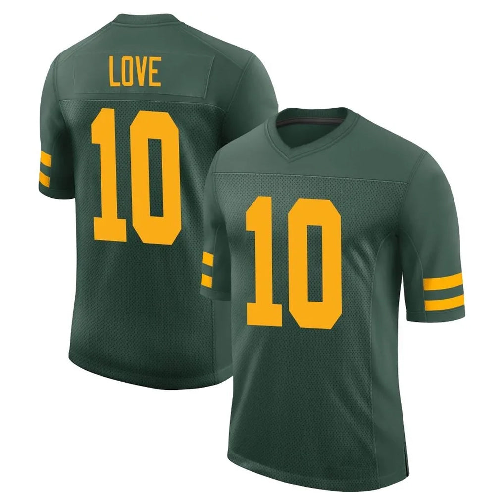 Punc GB.Packers #10 Jordan Love Player Green Alternate Vapor Home Game Stitched Jerseys
