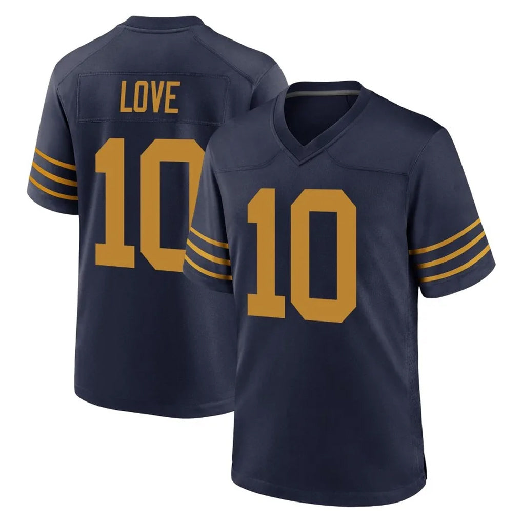 Punc GB.Packers #10 Jordan Love Player Navy The 1923 Classic Home Game Stitched Jerseys