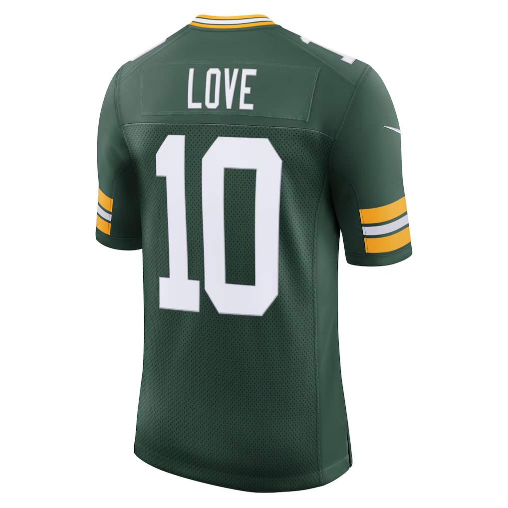 Punc GB.Packers #10 Packers Jordan Love Green Team Vapor Untouchable Limited Stitched Jerseys